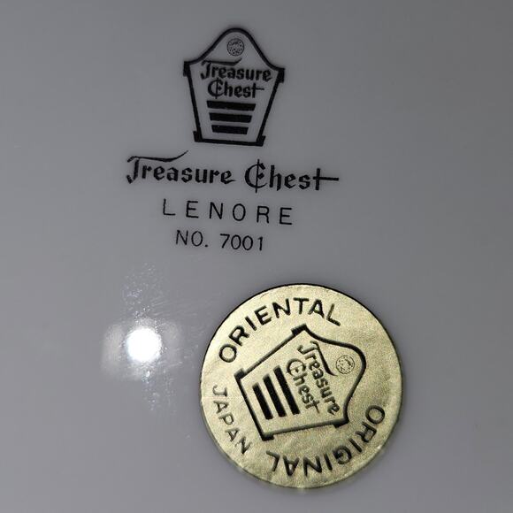 Treasure Chest Lenore 7001 Japan Floral Salad Plates 6.75” Set of 4 - Picture 3 of 4